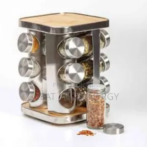 12 Jar Rotating Spice Carousel - Spice Rack