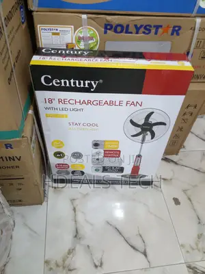 Century FRC-45-E Rechargeable Fan - Powerful 18-Inch Cooling