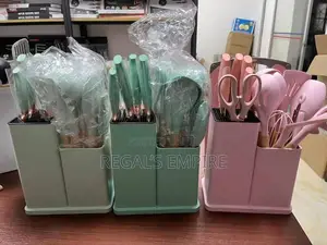 Knife Set and Silicone Spoon