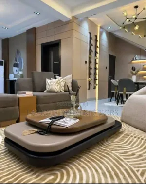 Contemporary Wooded Rotary Center Table