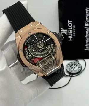 Original Hublot Mechanical Black Rubber Watch