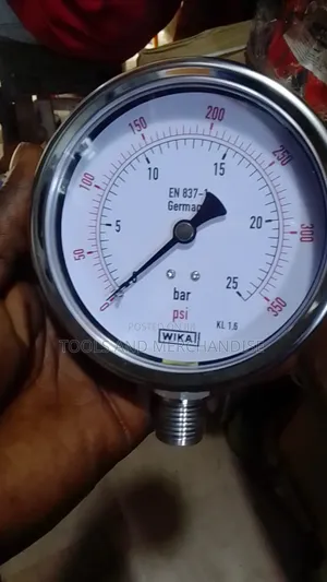 Pressure Guage Stainless Steel 4" Diameter