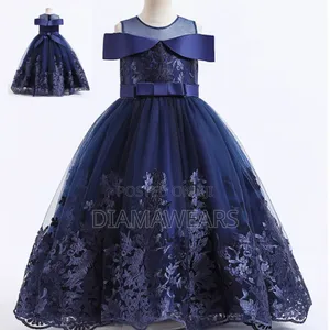 Navy Blue Princess Royalty Long Full Ball Gown