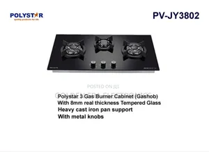 Polystar 3burner Gas Cooker Built-In