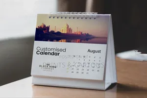 Printed Desktop Calendar. 000