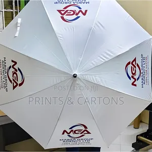 Branded Umbrella for Tradeshow. #