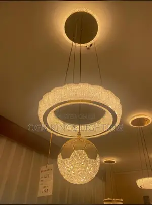 Led Chandelier Modern Simple Living Room Bedroom Study White
