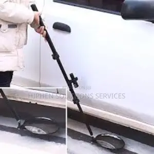 Convex Search Mirror With Wheels and Led Light for Security