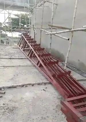 Roof Steel Trsses Fabrication and Erection