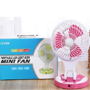 Mini Portable Fan With Led Light