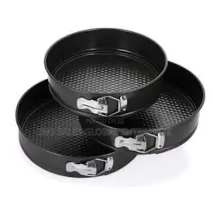 Round Cake Pan Mould - 3 PCS