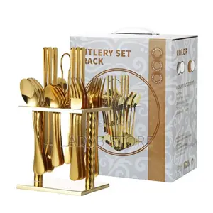 High Quality Gold Cutlery Spoon Set
