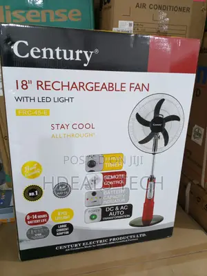 Century 18" Fan - Long-lasting Battery Led Light