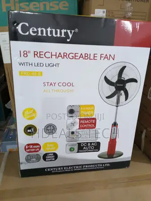 Frc-45-e Century 18" Fan - Cordless Cooling Lighting