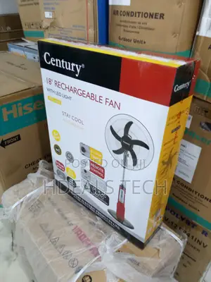 Century 18" Rechargeable Standing Fan - Led Equipped