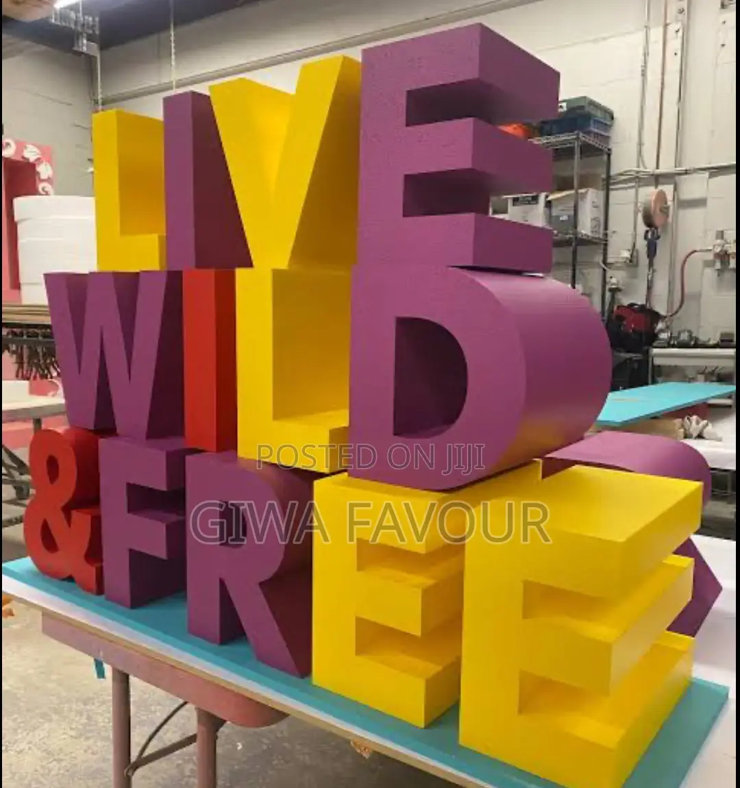 Custom Display Durable Standing Foam Letters