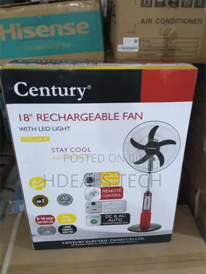 High-performance Century 18" Fan With Led And Battery