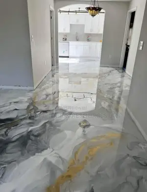 Interior Epoxy Pattern Reflector Flooring