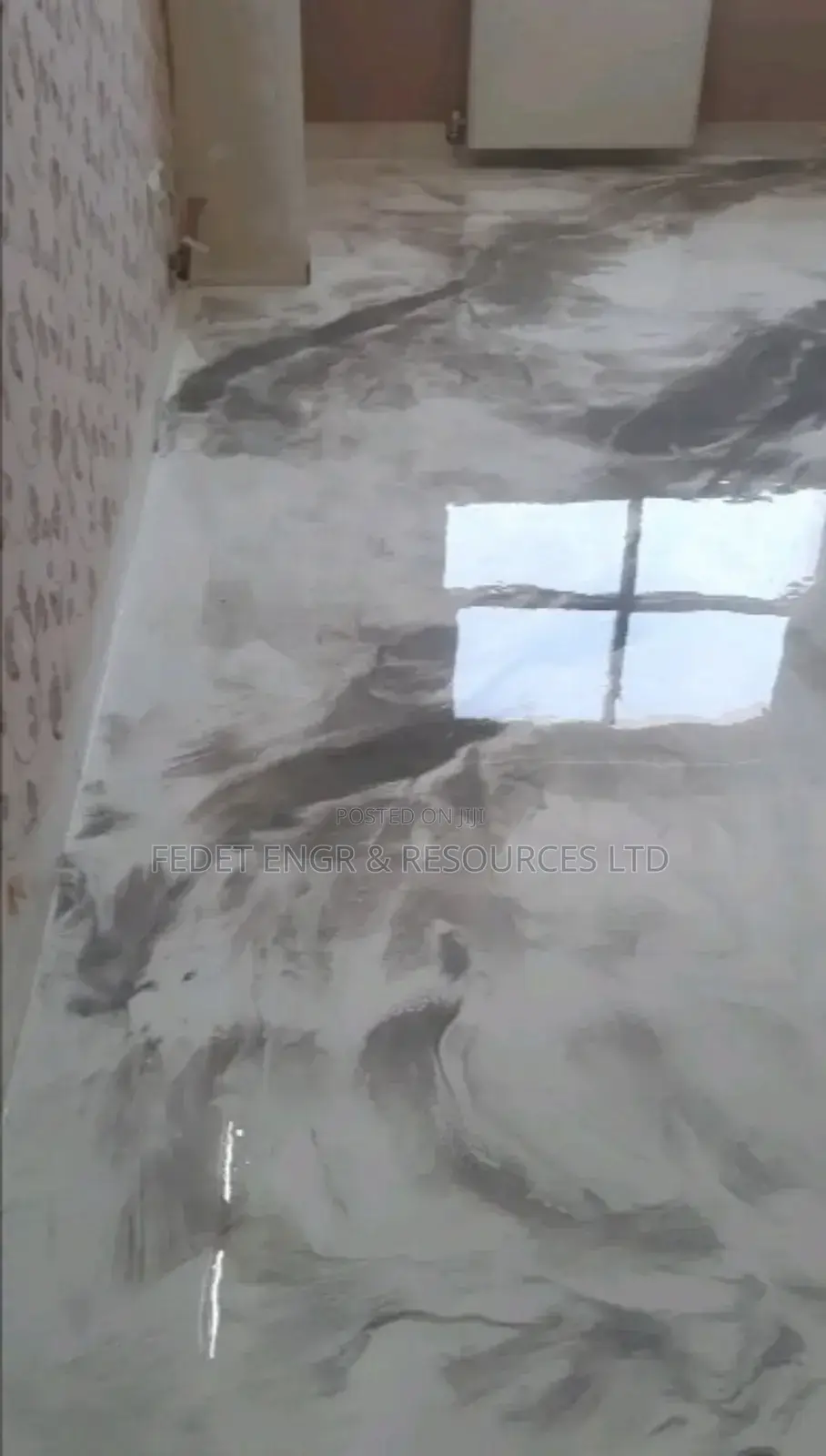 Interior Epoxy Pattern Reflector Flooring