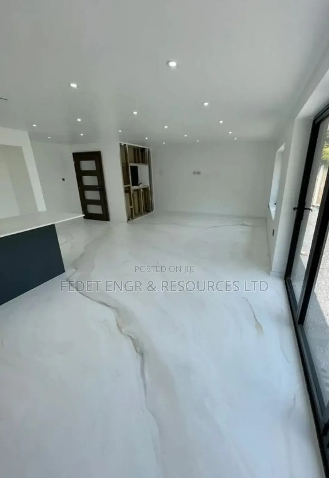 Interior Epoxy Pattern Reflector Flooring