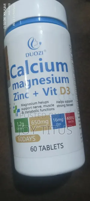 Calcium, Magnesium,Zinc +Vit D3