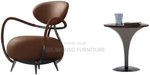 Italian Minimalist Leather Leisure Chair