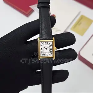 Nice Unique & Classic Cartier Tanked Wristwatch For Unisex