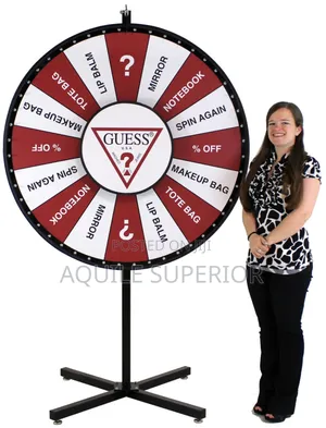 Custom Branded Prize Spinning Wheel Stand for Events in Lagos, Nigeria