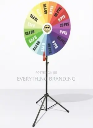 Custom Prize Wheel With Stand Branding for Events Promotions