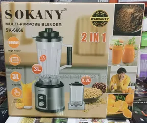 Sokany 2 in 1 Multipurpose Blender