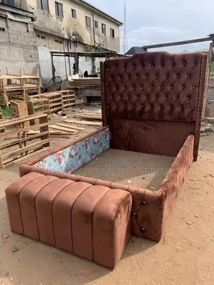 Quality 4/5 by 6 Upholstery Bed