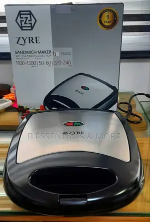 4 Face Sandwich Maker Stainless Top