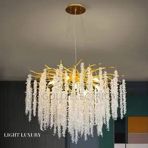 Post Modern G9 Led Chandelier Gold Branch