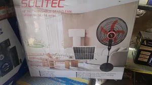 18" Solitec Rechargeable Ac/Dc Solar Fan+Panel+Bulb