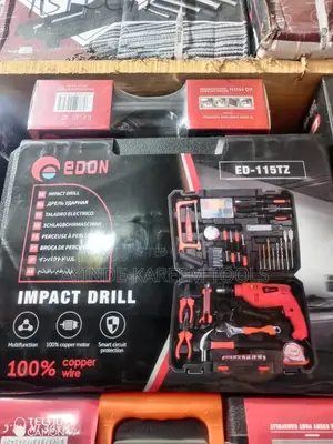 Tool Box Set With Impact Drill