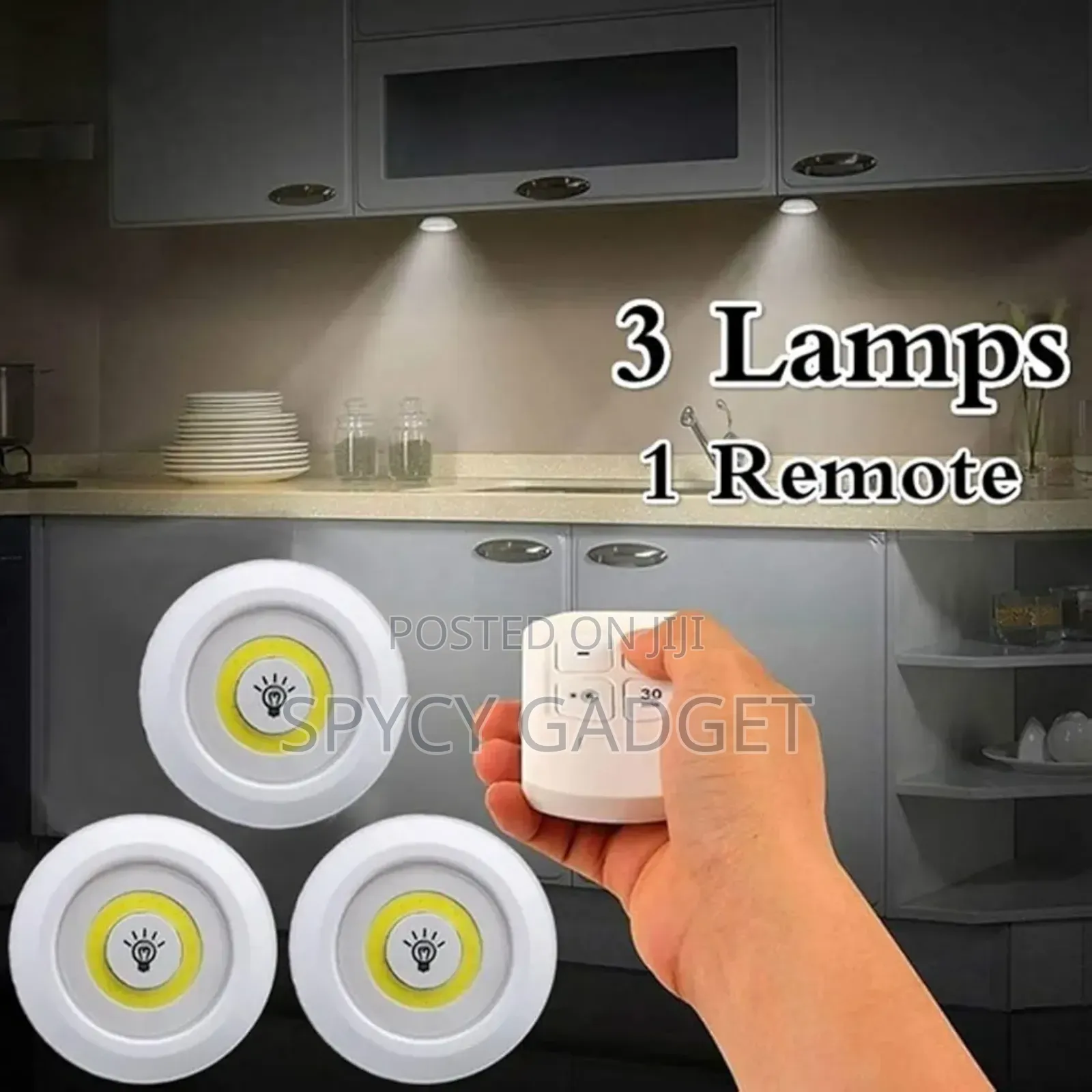 Smart Wireless Cabinet/Wardrobe Light With Remote Control
