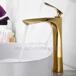 Modern Gold Long Bathroom Basin Mixer Faucets