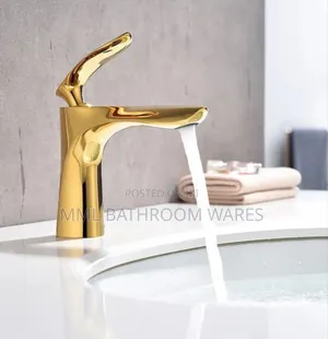 Gold Hot and Cold Basin Mixers