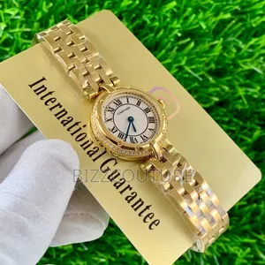 Original Cartier Gold Stainless Steel Bracelet Watch