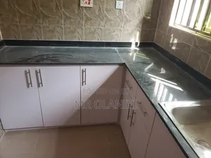 Kitchen Cabinet With Black Marble Top