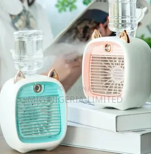 Mini Table Fan, Usb Rechargeable Humidifier,Water Cool Fan
