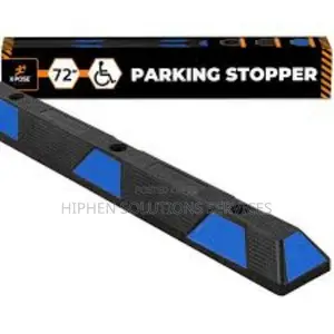 2 Pack Heavy Duty Rubber Parking Blocks Wheel Stop