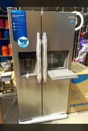 Brand New Midea Side-Side Fridge√625l√Water Dispenser√Silver