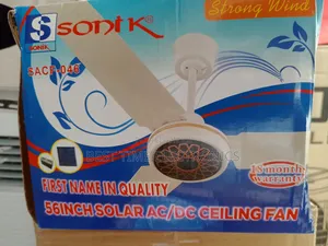 Sonik 56" Solar Ac/Dc Ceiling Fan