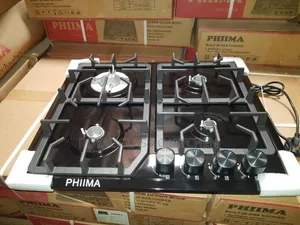 4 Burner Black Steel Cooker