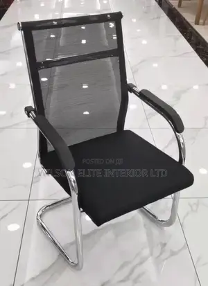 Black Mesh Visitor Office Chair
