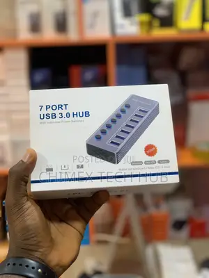 7 Port Usb 3.0 Hub With Individual Power Switches