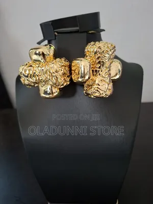 Cross Plated Gold Earring