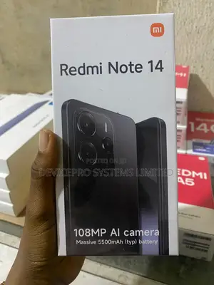 New Xiaomi Redmi Note 14 128 GB Black