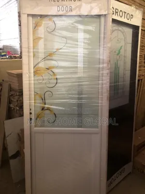 Aluminum Half Glass Toilet Door